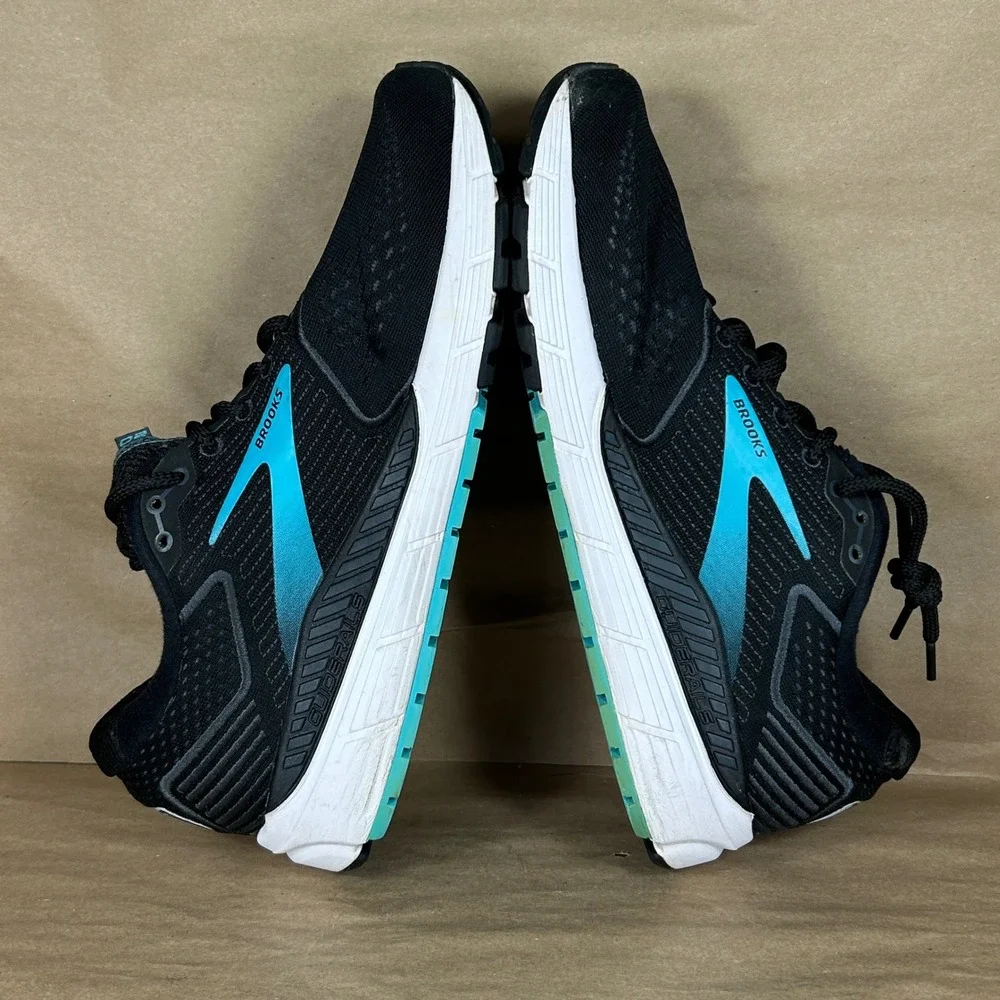 Brooks Ariel 20 Running Shoes Womens 9.5 Black Solid Motion Control Sneakers